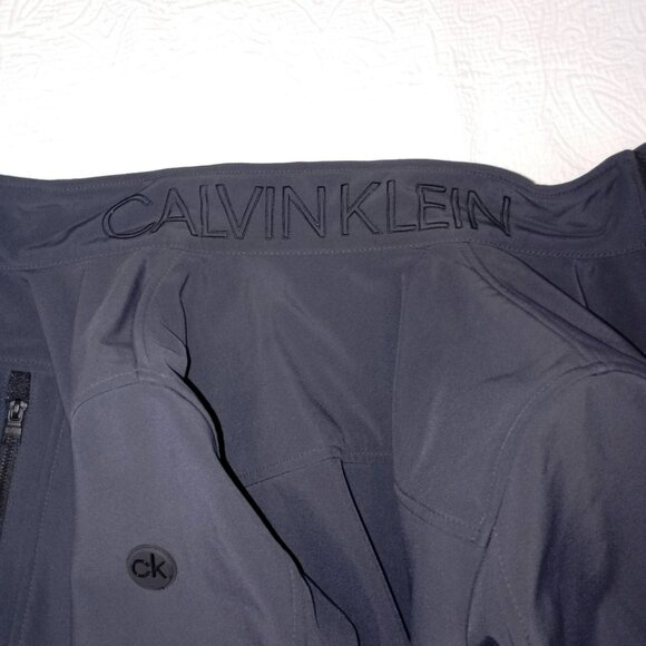 Calvin Klein Mens Gray Softshell Jacket S - Picture 4 of 12
